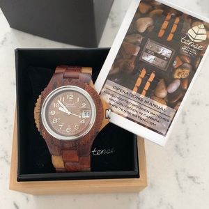 Tense wooden watch